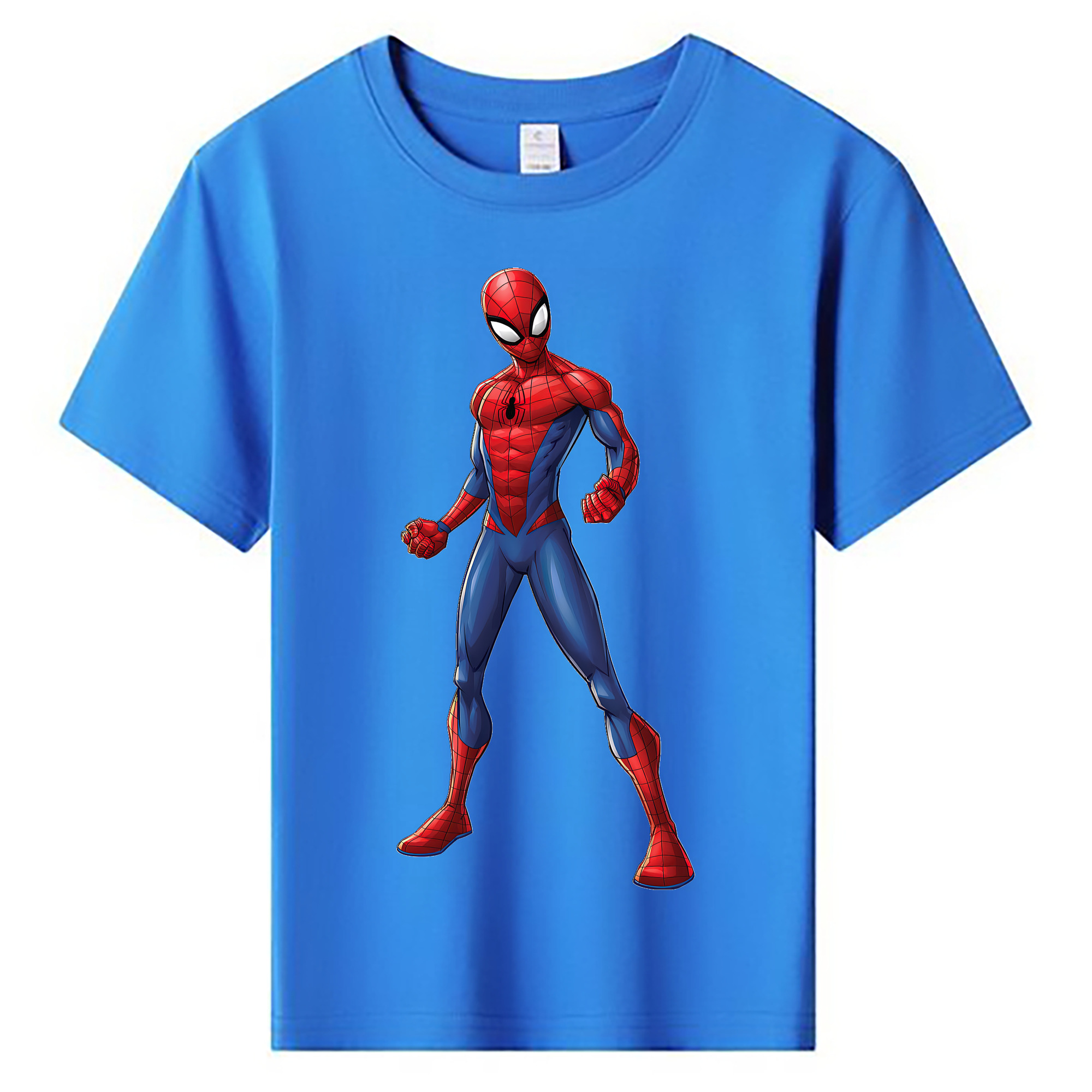 （画像用） Spider Man スパイダーマン 綿100％キッズTシャツ（フロントプリント）